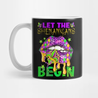 Let The Shenanigans Begin Mardi Gras Kids Men Women Mug